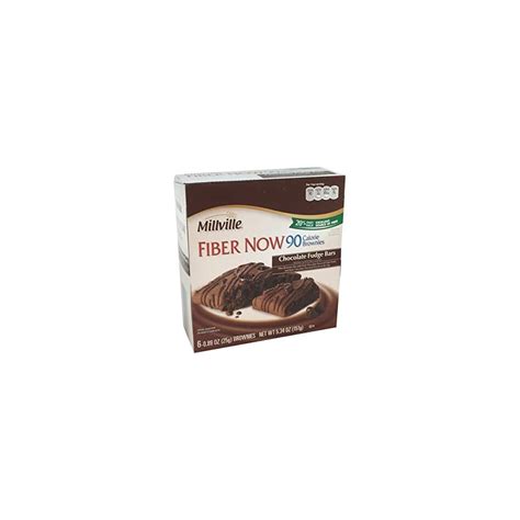 Buy Millville Fiber Now 90 Calorie Fiber Brownies Fudge Bar with Dark ...