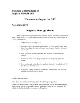 Image result for Reflective Memo Example