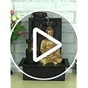 Craft Smith Polyresin Golden Brown Meditating Buddha Tabletop Indoor 4 ...