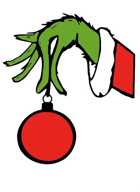 Grinch Hand Holding an Ornament Sublimation Design - Etsy UK | Grinch ...