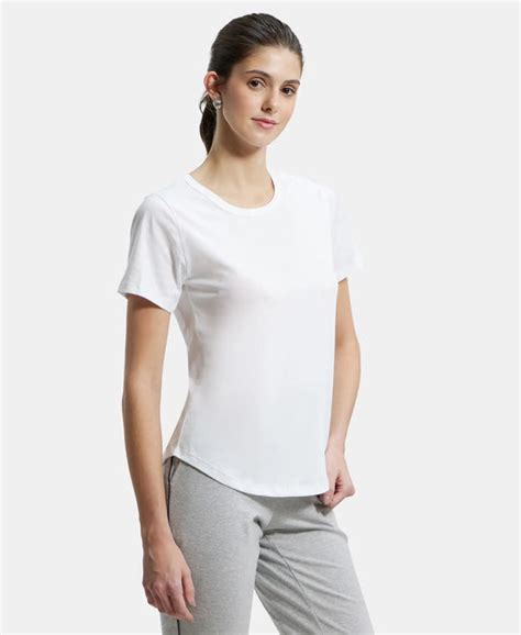 Buy Super Combed Cotton Rich Relaxed Fit Solid Curved Hem Styled Half ...