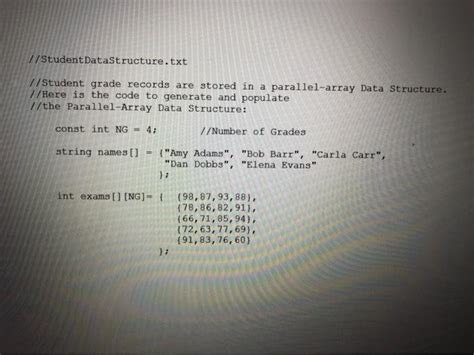 Load the Parallel Arrays with Data From TXT Files 的图像结果