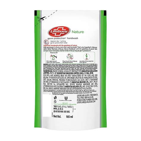 Buy LIFEBUOY NATURE GERM PROTECTION HANDWASH REFILL 185ML(PACK OF 3 ...