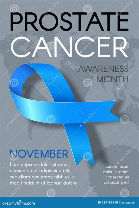 Poster for Prostate Cancer Awareness Month in November. Stock ...