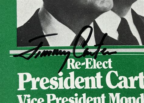 Lot Detail - Jimmy Carter Signed Re-Election Campaign Brochure w/ Rare ...