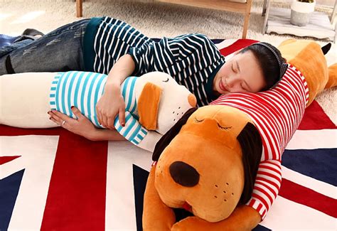 SKYLOFTS Stylish Cute Stuffed Dog Pillow Cushion for Baby Kids Soft Toy ...