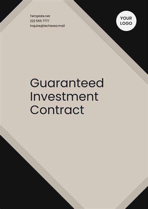 Free Investment Contract Templates, Editable and Printable
