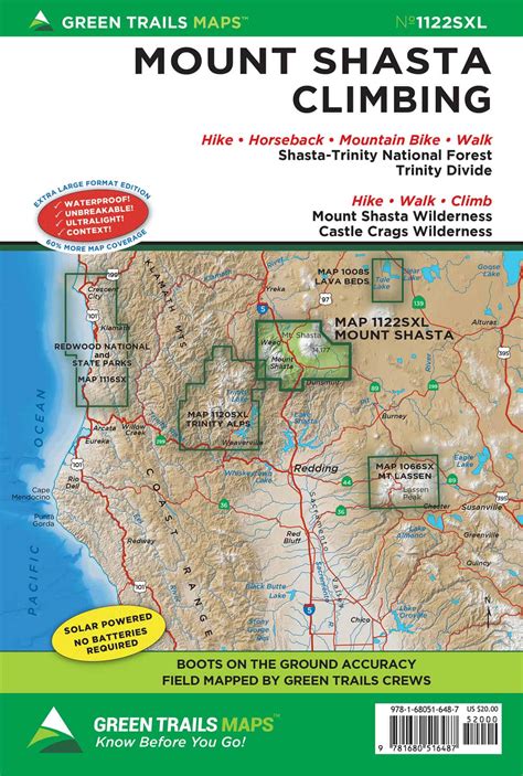 New Mount Shasta Regional Trail Map: Hikers, Bikers, and More ...