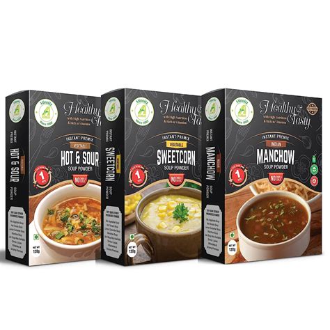 Minnitz Fresh combination of Hot & Sour, SweetCorn and Manchow Instant ...