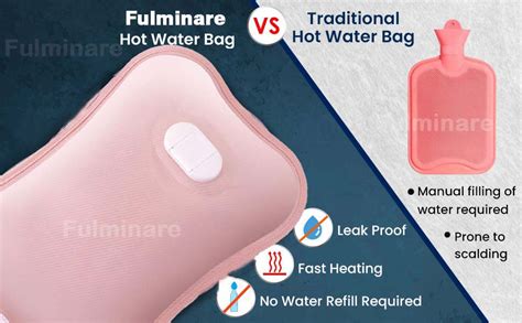 Fulminare Heating Bag Electric, Heating Pad-Heat Pouch Hot Water Bottle ...
