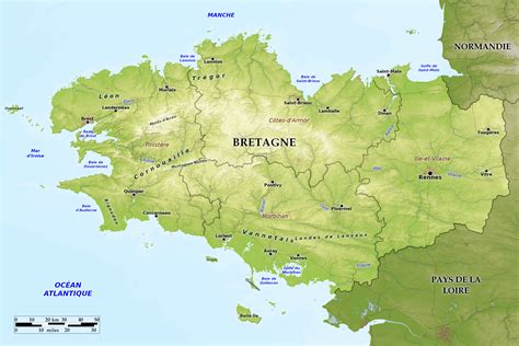 Ouessant Bretagne France Map