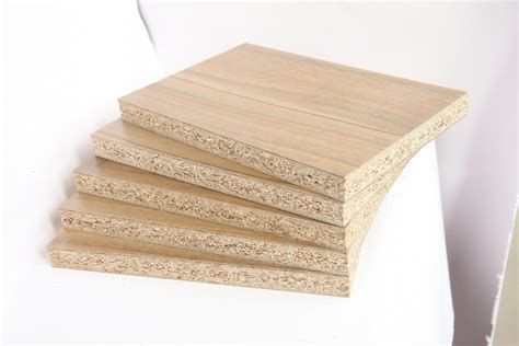 Wood Grain/Solid Color Embossed Finish Melamine Faced Particle Board ...