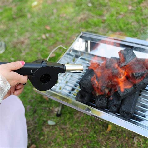 overa Portable BBQ Fan Air Blower for Outdoor Camping Picnic Charcoal ...