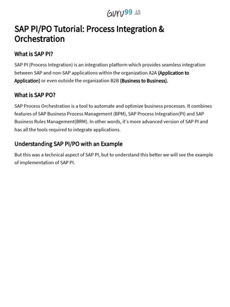 SAP Pi PO Tutorial 的图像结果