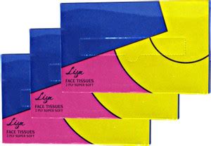 LISA Face Tissue Paper Packet - 50 pulls - 100 sheets - Set of 3 Boxes ...