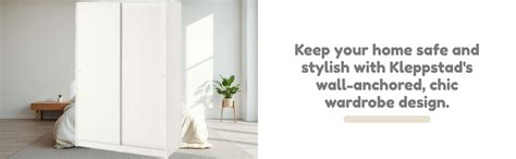 Ikea Kleppstad With Sliding Doors, White 117X176 Cm (46 1/8X69 1/4 ...