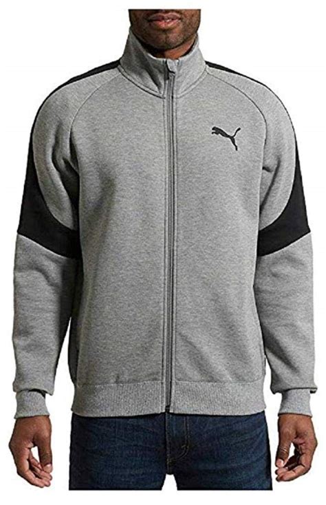 Buy PUMA Men's Evostripe Track Jacket, Medium Gray Heather, Size XXL at ...