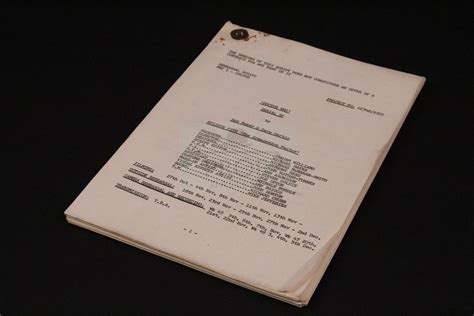 The Prop Gallery | Production used script - The Armageddon Factor