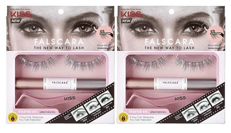 Buy Kiss Falscara Eyelash Starter Kit Lengthening (Pack of 2) Online at ...