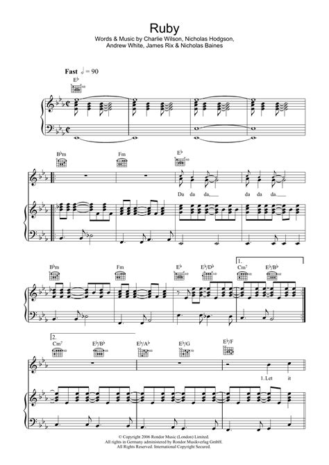 Image result for The Kaiser Chiefs Ruby Ruby Ruby Chorus