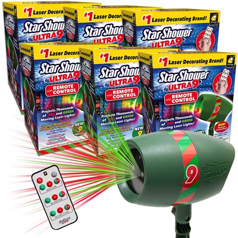 Amazon.com: Star Shower Ultra 9 Outdoor Laser Light Show with Remote, 6 ...