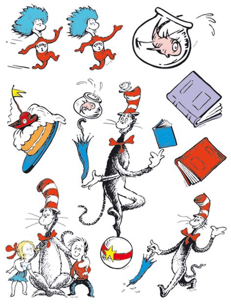 cat in the hat book clipart - Clip Art Library