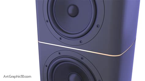 Perfect Floorstanding Speaker 3D Model - Download