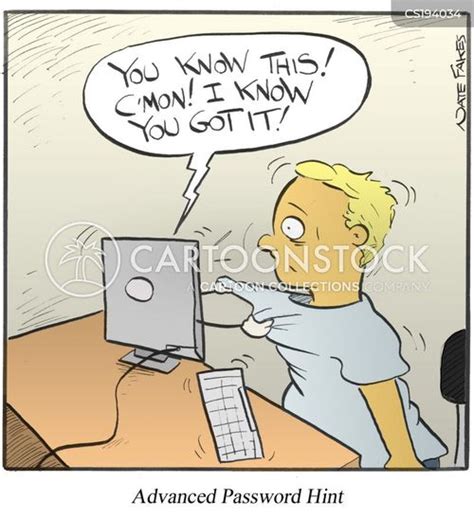 Image result for Computer Password Cartoon