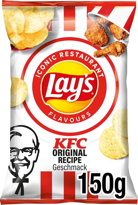 Lays Kfc Original Recipe Potato Chips With Chicken Flavour Crispy ...