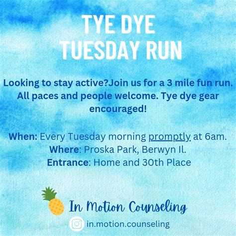 tyedye Tuesday , Proska Park, Berwyn, 1 July 2025 | AllEvents