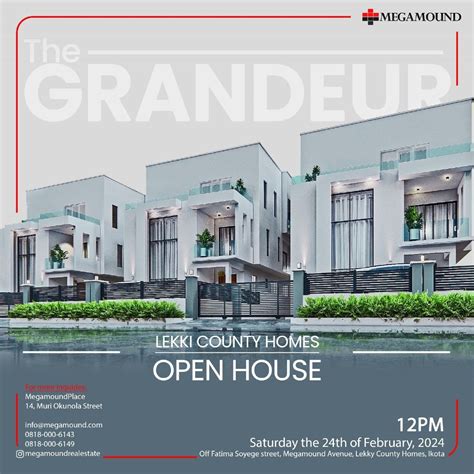 OPEN HOUSE EVENT, Lekky County Homes, Lagos, 24 February to 25 February ...