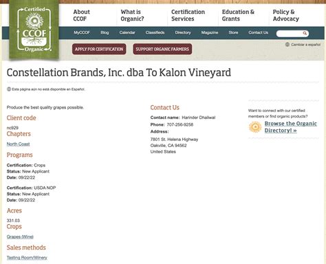 Organic Wines Uncorked: Constellation Brands Converting 331 Acres at To ...