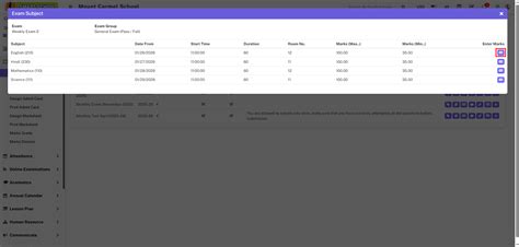 How to add marks in exam? - Smart School : School Management System by ...