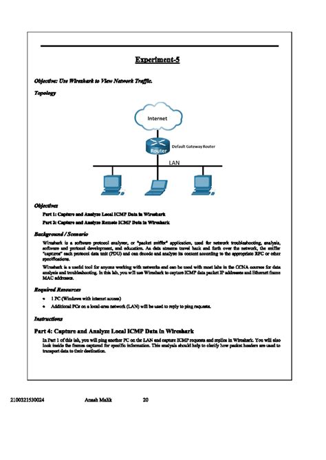 Cn lab file 2ND PART - Cn lab - Objective: Use Wireshark to View ...