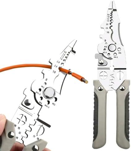 Multifunctional Wire Stripper Crimper Cable Cutter Pliers, 4 in 1 Wire ...