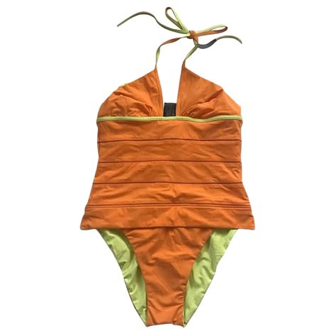 ***Fendi Neon Orange One Piece Swimsuit Multiple colors Polyester ...