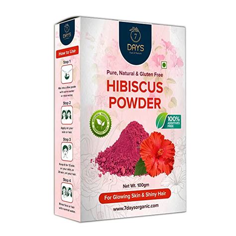 Buy 7 Days Organic Hibiscus Flower Powder | Hibiscus rosa-sinensis For ...