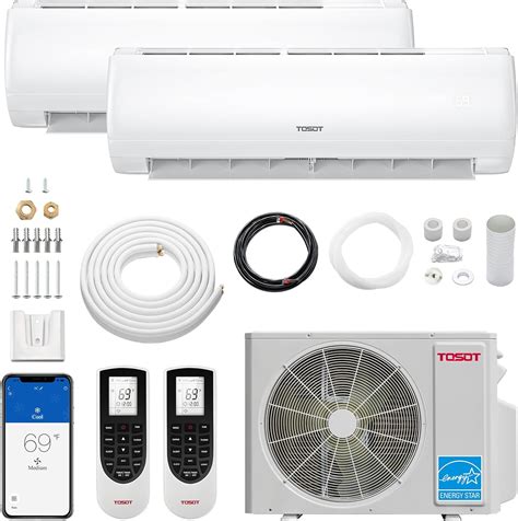 Amazon.com: TOSOT 24,000 BTU Dual 2 Zone Mini Split Air Conditioner ...