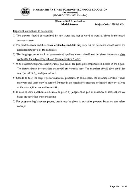 17508 2017 Winter Model Answer paper - (Autonomous) (ISO/IEC-27001-2005 ...