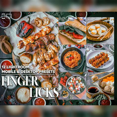 12 Finger Licks Lightroom Presets, Food Mobile Preset, Fastive Desktop ...