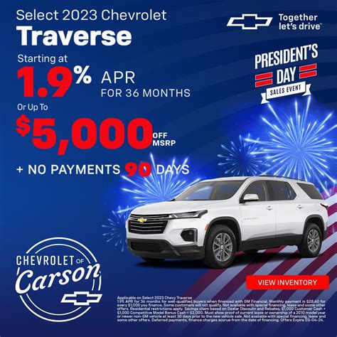 New Chevrolet Vehicle Specials In Carson | Chevrolet of Carson