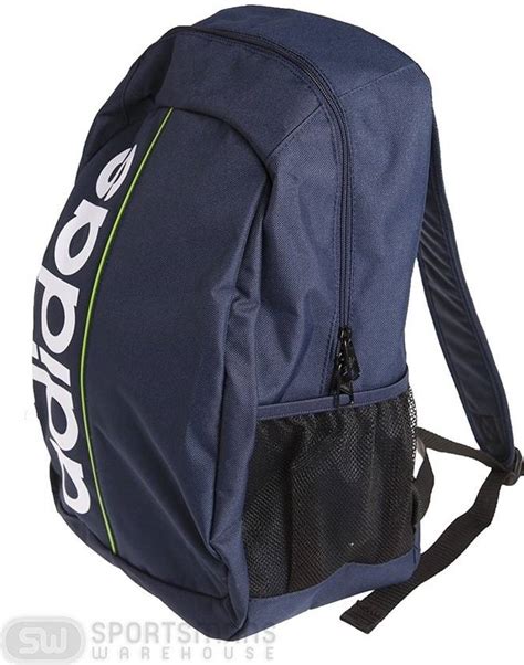 ADIDAS Unisex Linear Essentials Medium Laptop Backpack Navy Blue ...