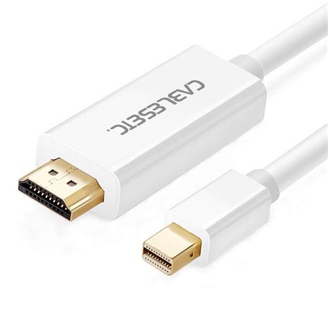 CABLESETC Mini DP Display Port Thunderbolt to HDMI TV Out Adapter 1.8m ...