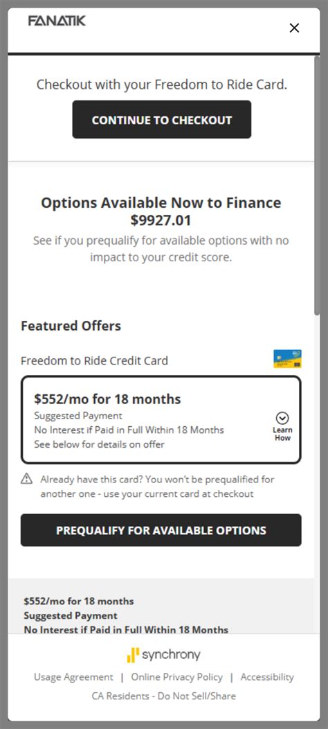 Synchrony Mountain Bike Financing | MTB Financing and Payment Plans