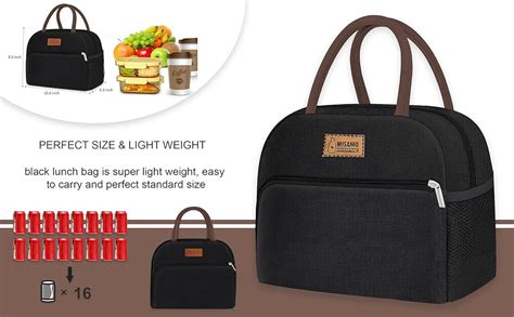 Buy Misamo Enterprise Insulated Lunch Bag, Leakproof, High Capacity ...