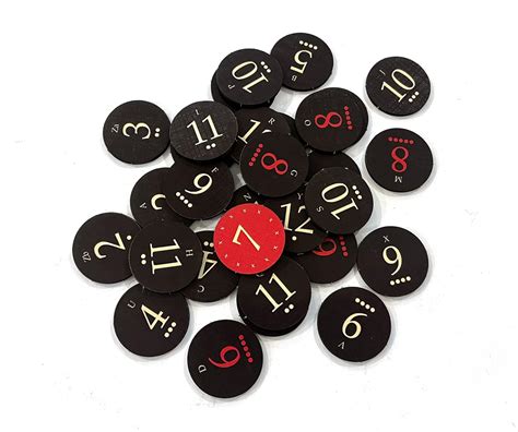 Tabletop Monthly Dark Mode Replacement Number Tokens India | Ubuy