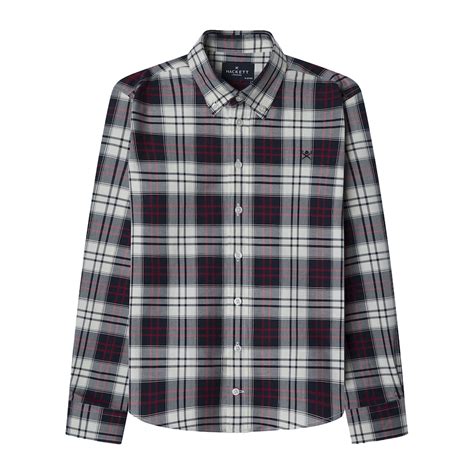 Buy Boys Off White Chequered Long Sleeves Shirt Online at The ...
