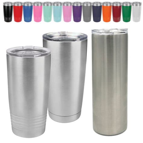 20 oz Blank Stainless Steel Tumblers Insulated Metal Cups and Wine ...