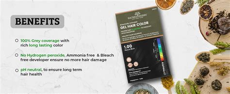 SACRED HERBS Ammonia & PPD Free Natural Organic Gel Hair Color for Men ...