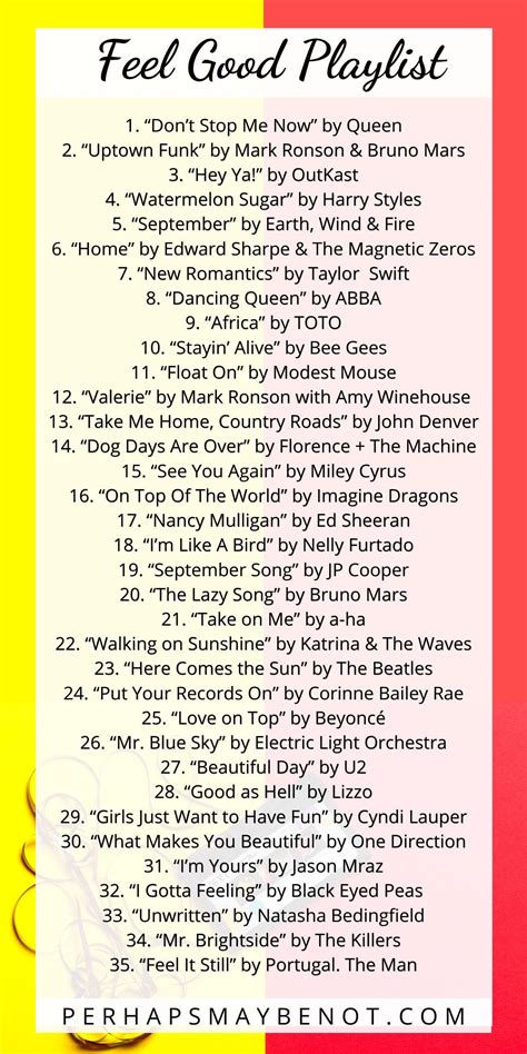 70 feel good songs guaranteed to brighten your day – Artofit